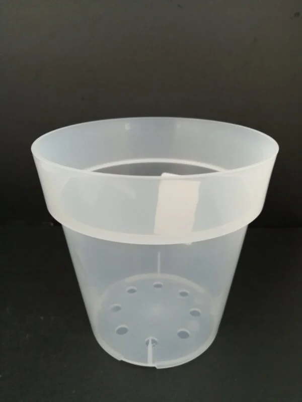 Vaso Tondo 11cm Trasparente con fori, foto 3