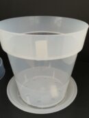 Vaso Tondo 11cm Trasparente con fori