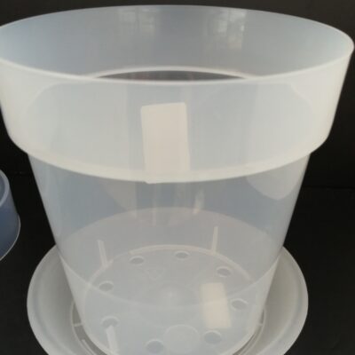 Vaso Tondo 11cm Trasparente con fori