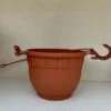 Vaso Basket cm 20 rosso mattone