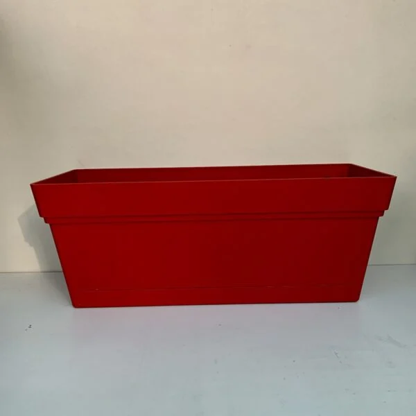 Vaso cassetta cm 30 rosso
