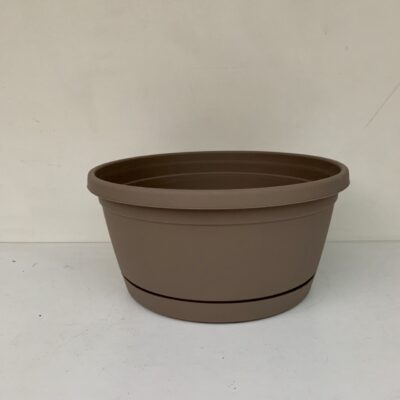 Vaso ciotola cm 20 tortora