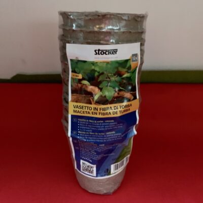 Vasetti in fibra naturale 12 pezzi