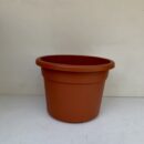 Vaso tondo cm 18 color mattone