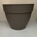 Vaso tondo cm 18 color grigio