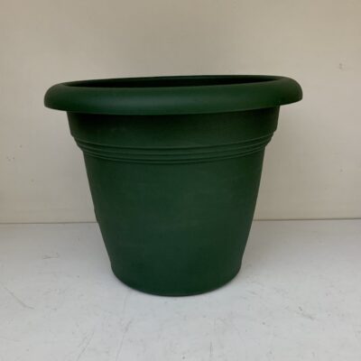 Vaso tondo cm 18 colore verde scuro