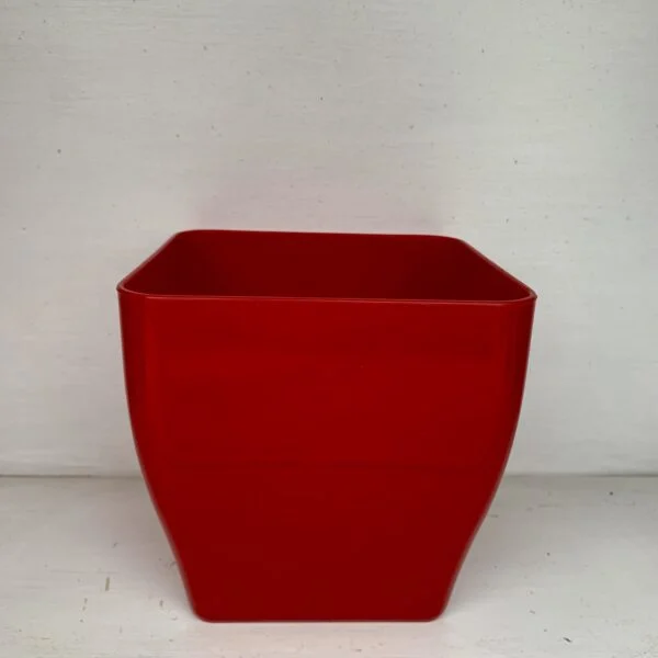 Vaso Quadrato 13 cm rosso