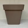 Vaso quadrato cm 20 grigio tortora