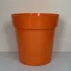 Vaso tondo cm 15 arancione fluo
