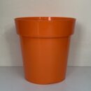 Vaso tondo cm 15 arancione fluo