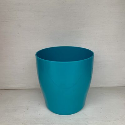Vaso tondo 13cm azzurro
