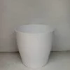 Vaso tondo 13cm bianco