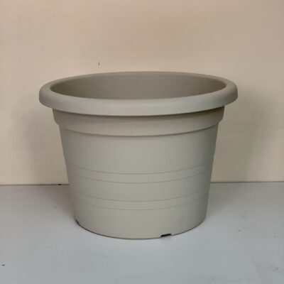 Vaso tondo cm 15 grigio chiaro